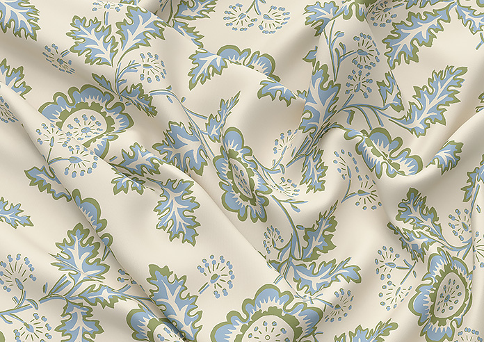 Land & Shore River, Green - Made to Measure Curtains - Image 4